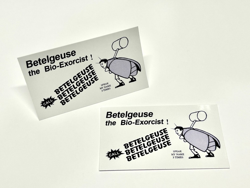 Beetlejuice / Business Cards (2)