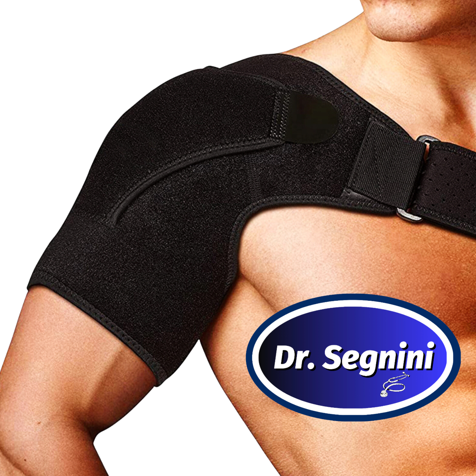 SHOULDER BRACE ROTATOR CUFF PAIN RELIEF SUPPORT ADJUSTABLE BELT SLEEVE SPRAINS✅⭐