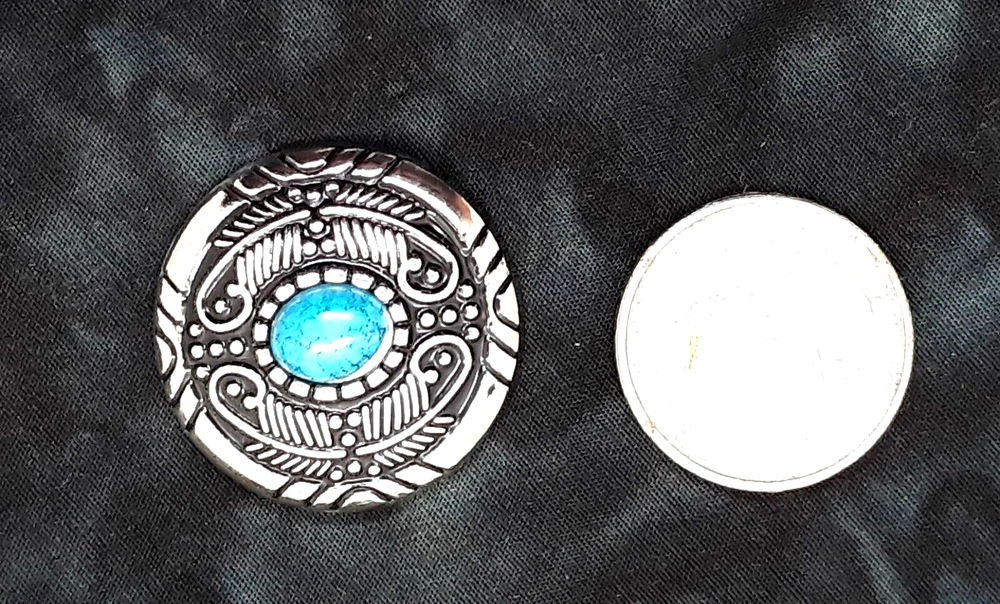 Southwest Native Style Pattern Oval Conchos 1 1/4" Five Count