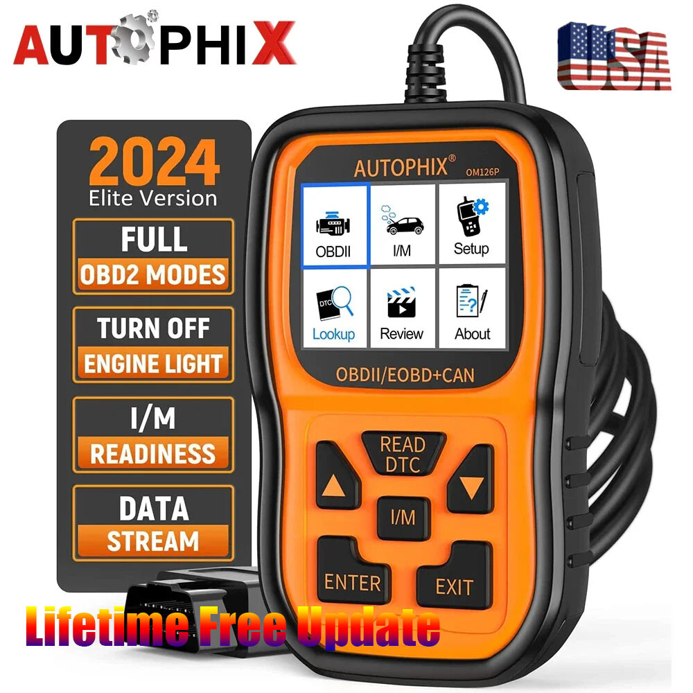 AUTOPHIX OBD2 Scanner Enhanced OM126P Vehicle Code Reader Auto Diagnostic Tool