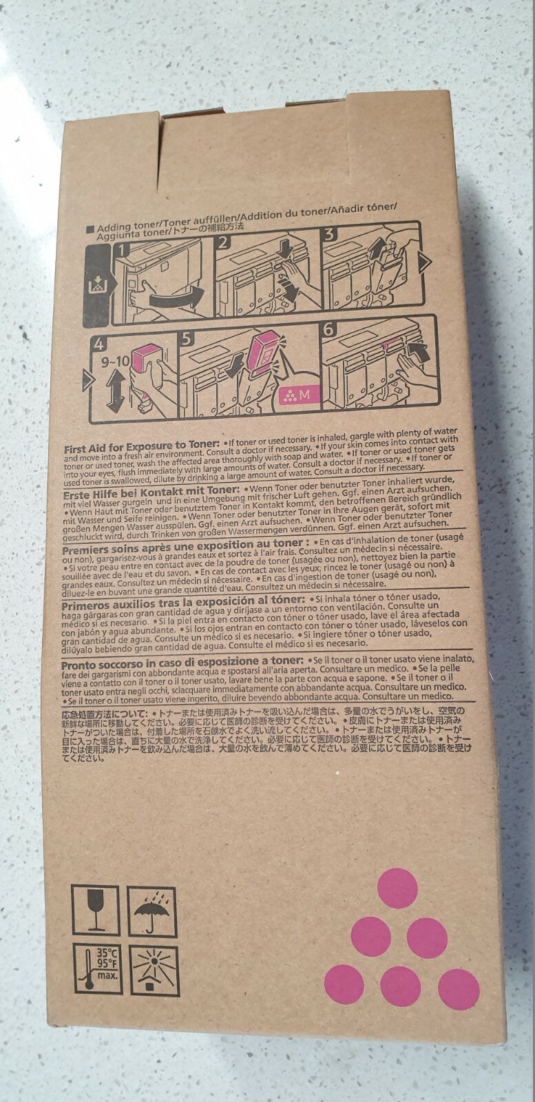 Genuine Ricoh 841379 Magenta Toner for Aficio MP C6501 C7501 Brand New See Photo