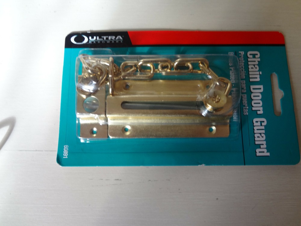 Ultra Hardware Chain Door Guard 60891 Brass Plated