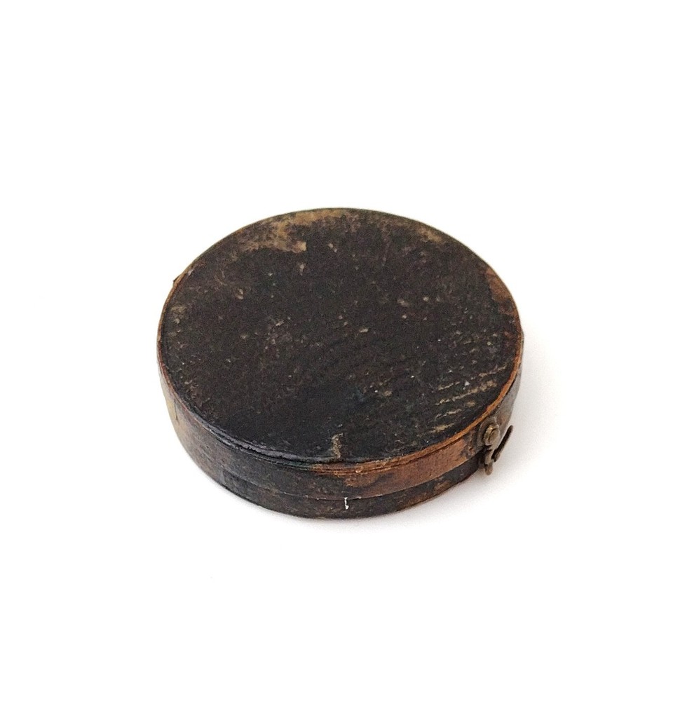 Victorian pocket compass & case.