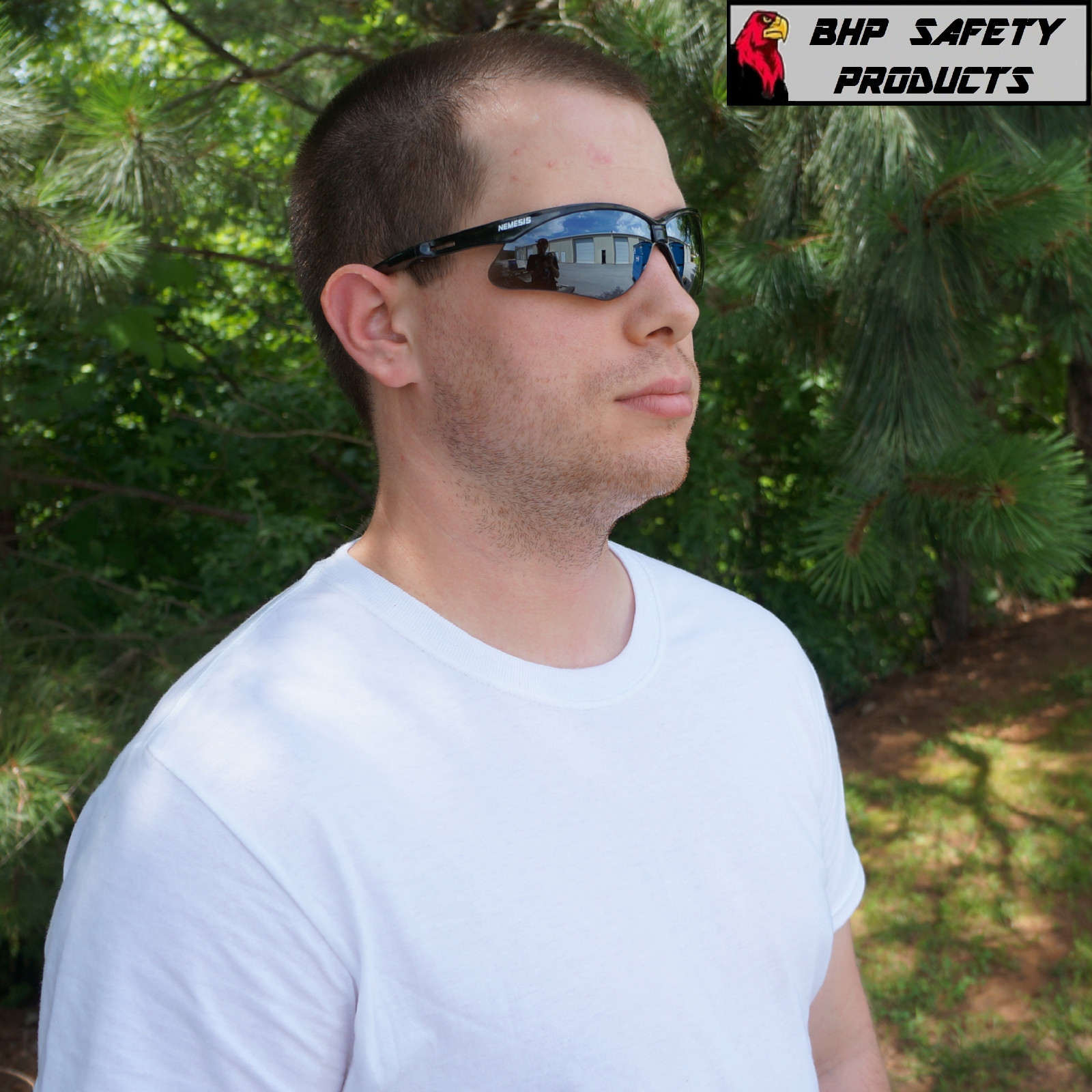 (6 PAIR) KLEENGUARD NEMESIS SAFETY GLASSES SMOKE MIRROR LENS SUNGLASSES 25688