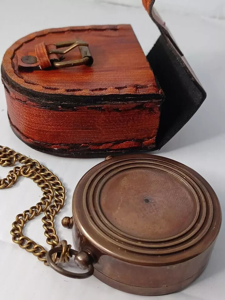 Eagle Scout Brass Compass, Engraved Working Compass