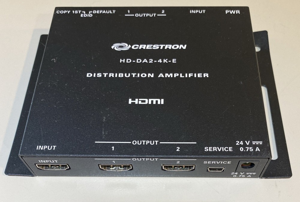 Crestron  HD-DA2-4K-E One to Two 4K HDMI Distribution Amplifier