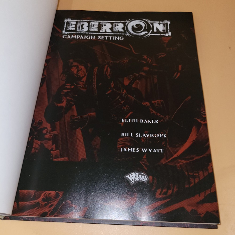 Eberron : Campaign Setting Near Mint d20 TSR AD&D D&D