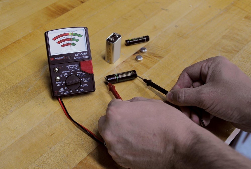 Battery Tester Analog Leads Compatible Multiple Cell Types