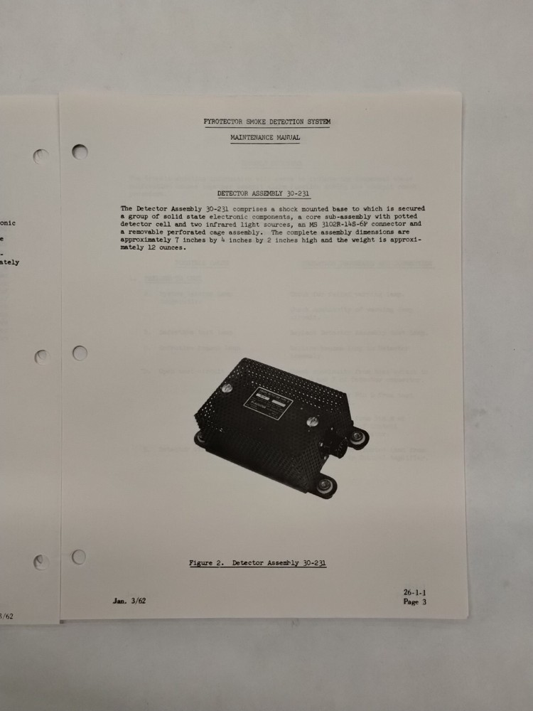 Pyrotector Incorporated Smoke Detection System Maintenance Manual-Original