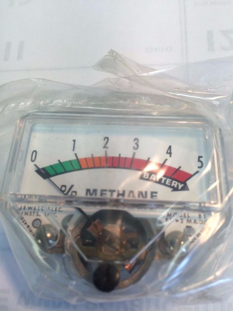 Jewell Panel Meter % Methane 0-5 Model 81