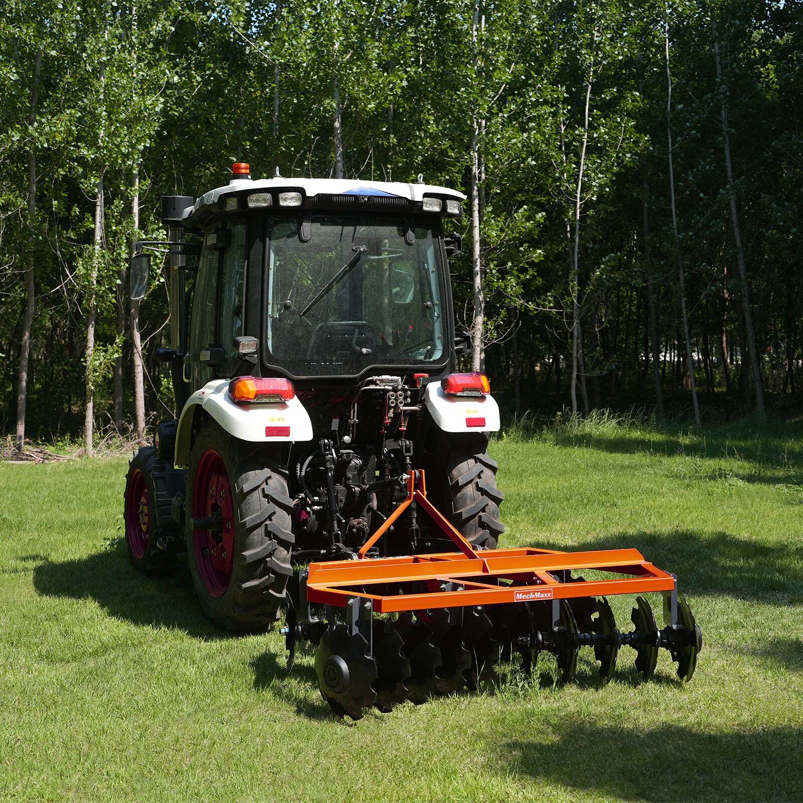 MechMaxx 3 Point Hitch 72" Notched Disc Harrow Plow Tractor Attachments, DH72