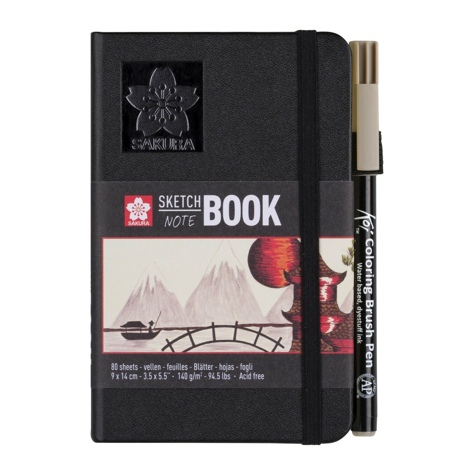 Sakura Sketch Note Book 80 pages 140gsm Crème White Paper Various Size