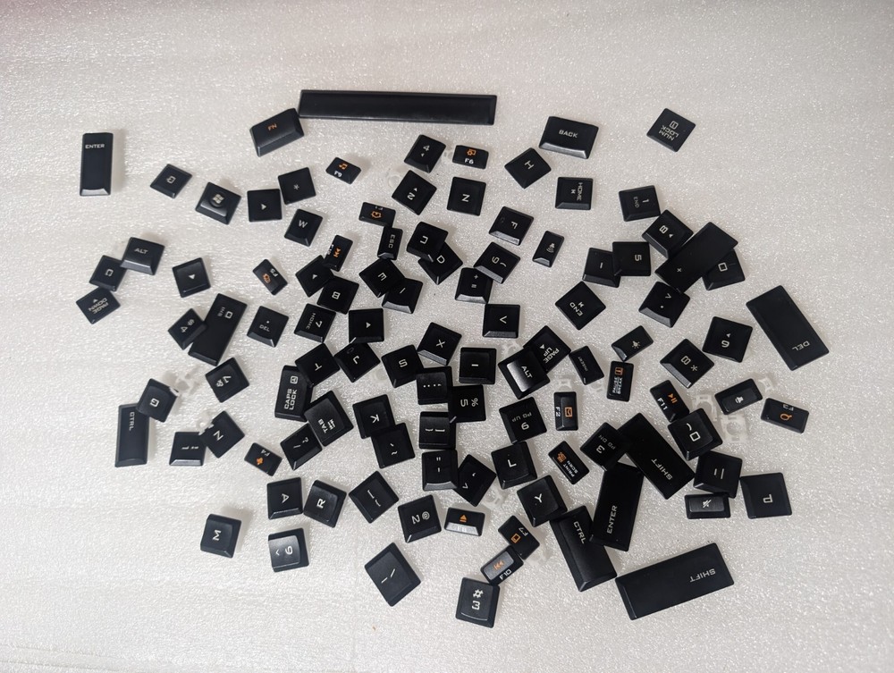 REPLACE ALL KEY SET (KEYS ONLY) - LOGITECH K740 USB Keyboard Y-UY95 REPLACEMENT