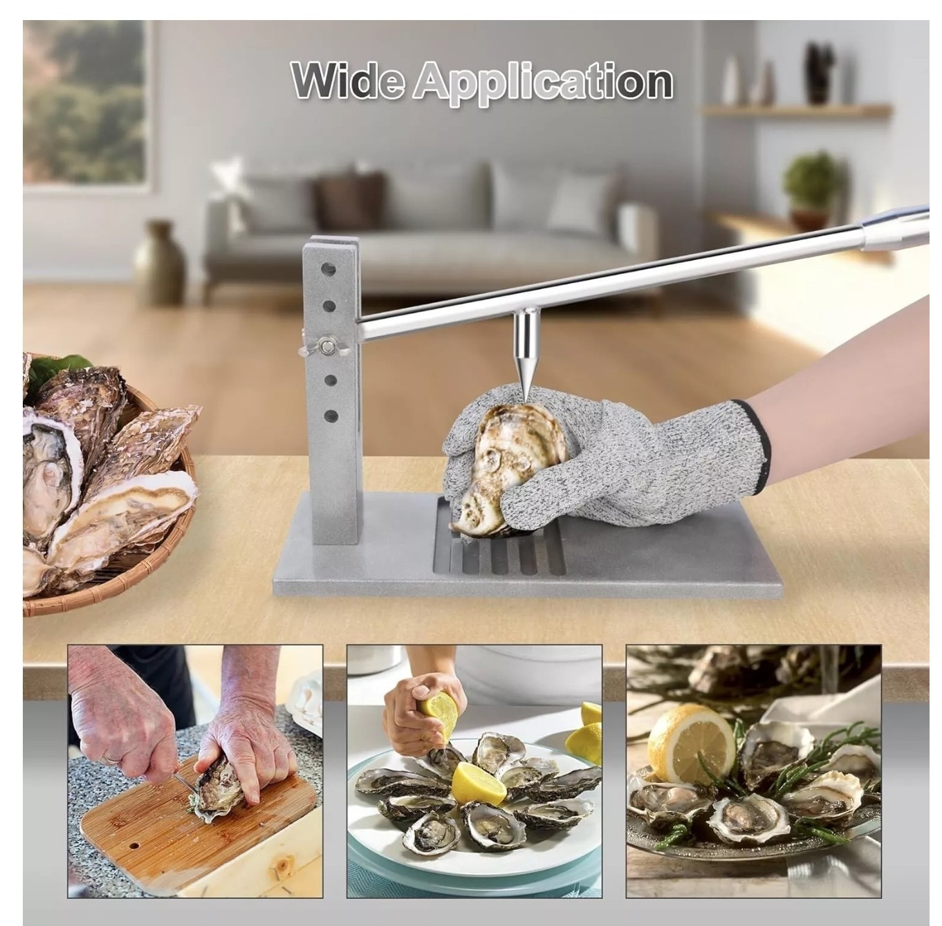 Oyster Shucker Machine Oyster Opener Tool Kit with 5 Adjustable original $48