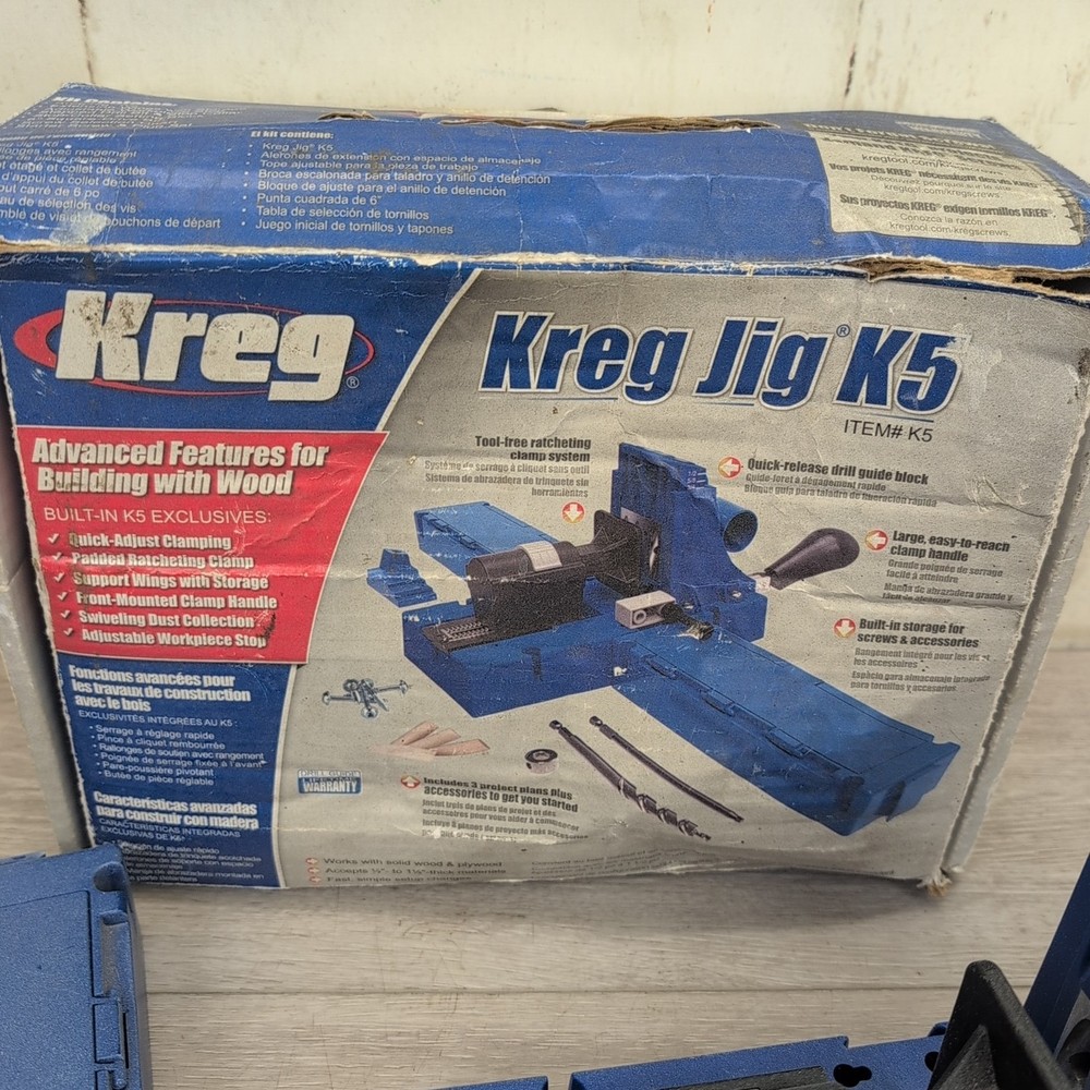 Kreg Jig K5 Pocket-Hole Advanced System Incomplete No Bits