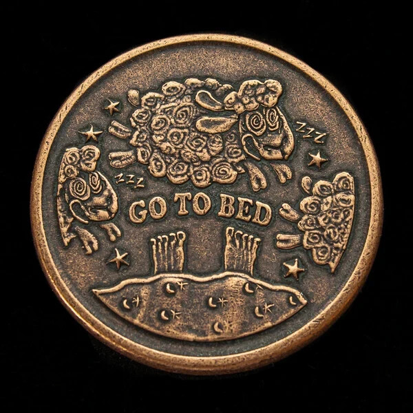 ONE MORE CHAPTER / GO TO BED COPPER DECISION MAKER COIN