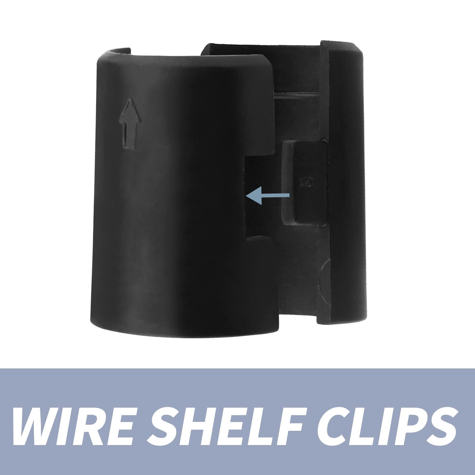 54 Pack Wire Shelf Clips for 7/8 Inch Post, Split Shelving Sleeves Replacements