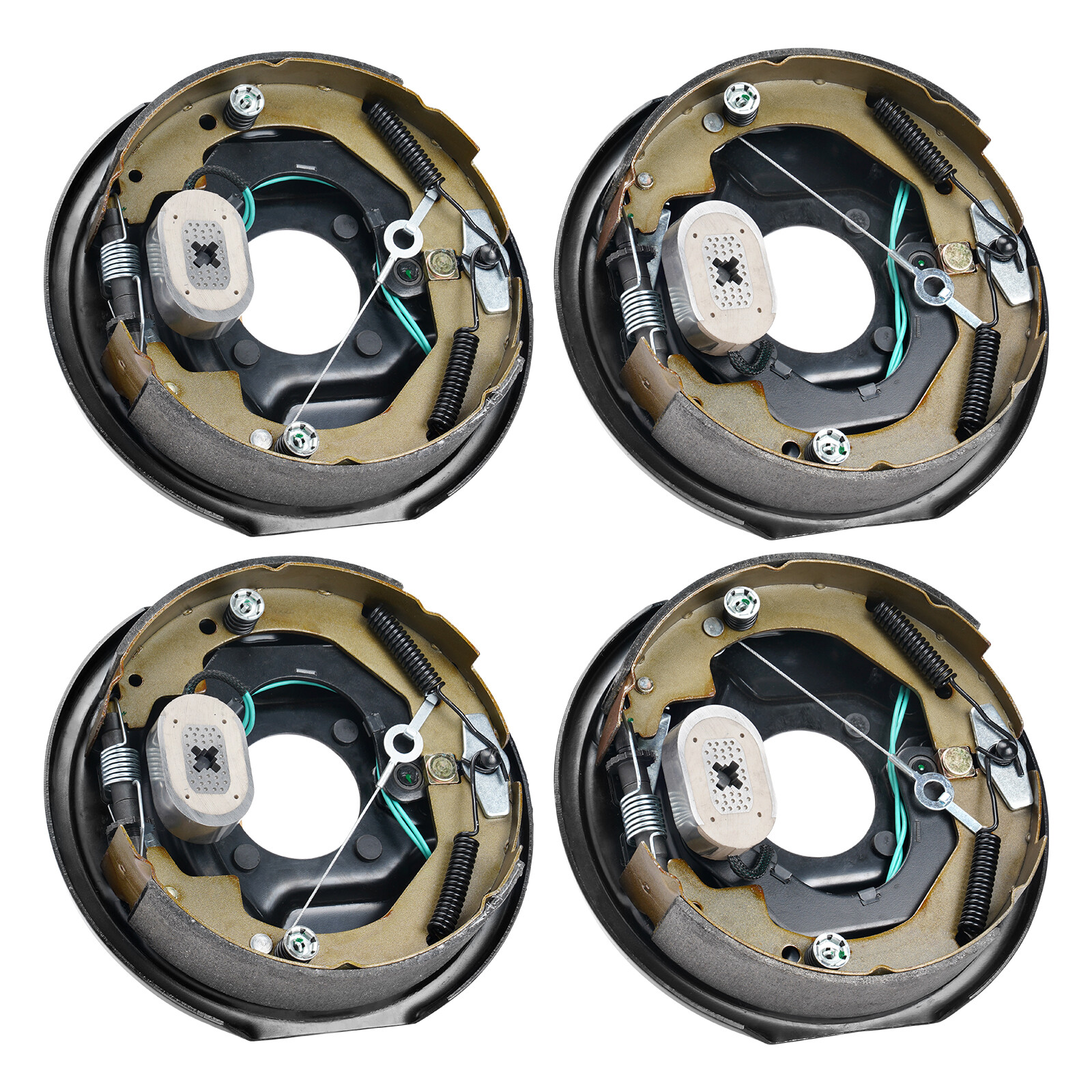 VEVOR Electric Trailer Brake 10"x2-1/4" Self-Adjusting Assembly 2 Pairs 3500 lbs