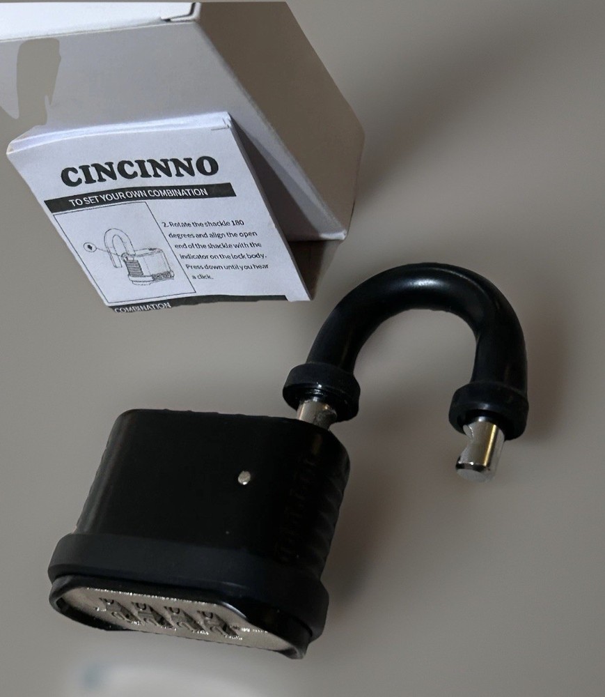 3-Pack Weatherproof Combination Padlocks, Resettable Code, New in Box, Easy Use