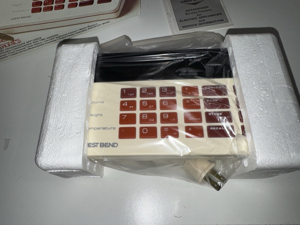 Vintage 1981 West Bend Electronics Kitchen Controller Multi-Function Appliance