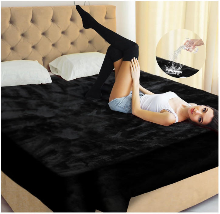 Love Blank Waterproof Bed Blanket Waterproof Blanket for Bed Splash 3 Layer Ligh