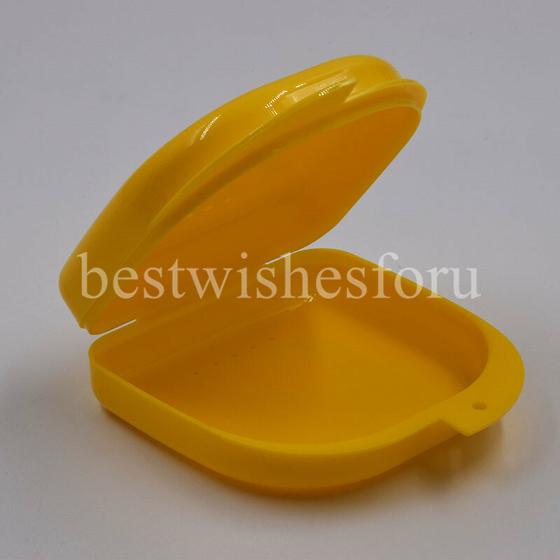Dental Orthodontic Retainer Denture Storage Case Box Mouthguard Container