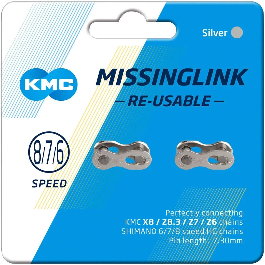 KMC MissingLink Re-Usable Chain Link - 8/7/6 Speed - 7.3mm