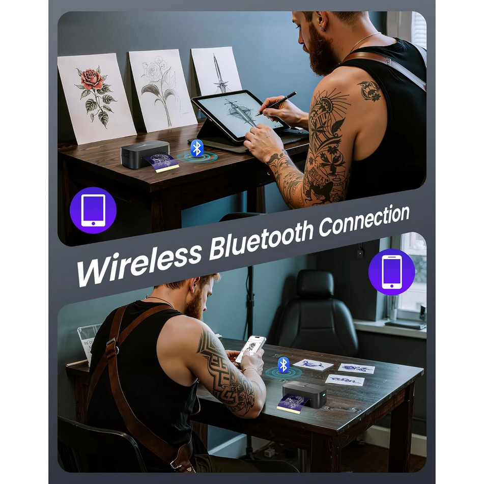 Phomemo TP32Tattoo Stencil Printer for Beginner, Mini Tattoo Printer, New 2 in 1