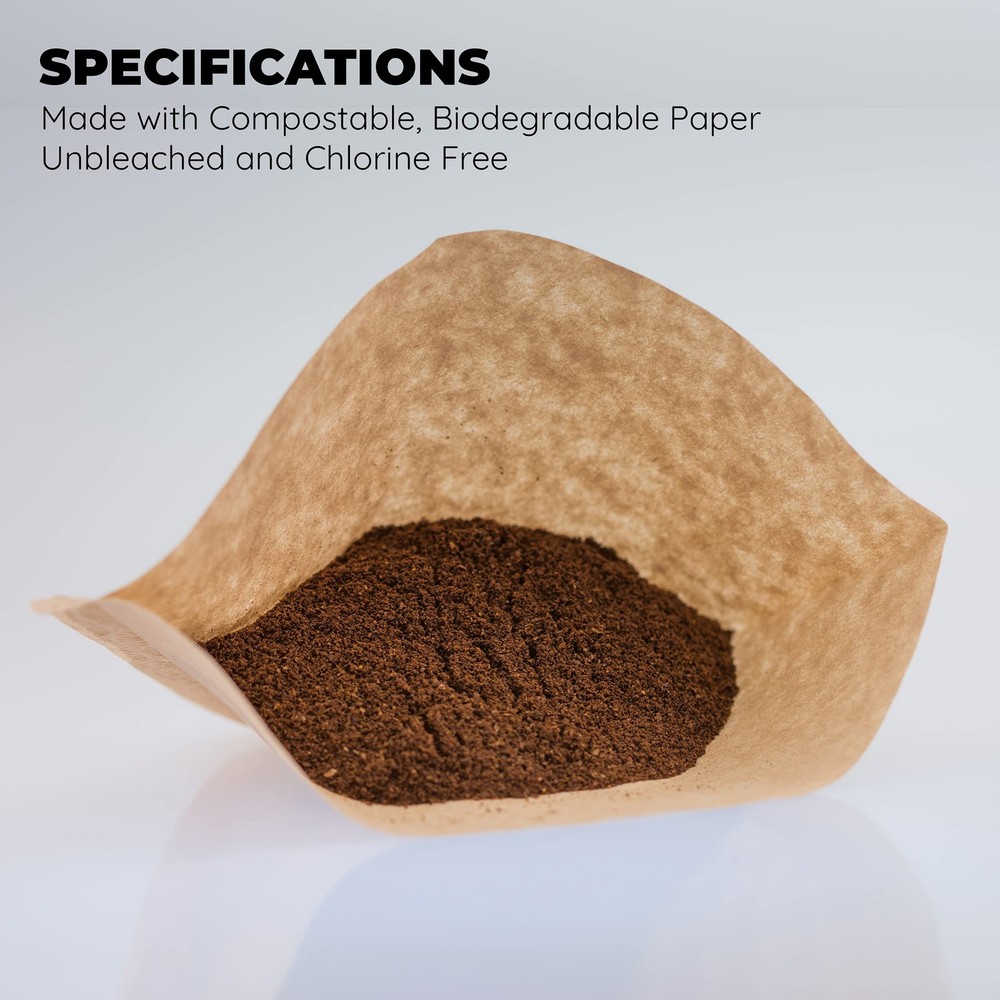 #2 Coffee Filters - 100 Count, Cone Shape, Compostable | Brew Richer Coffee