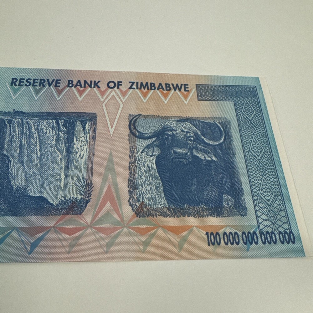 Zimbabwe 100 Trillion Banknote, 2008, Great Condition.