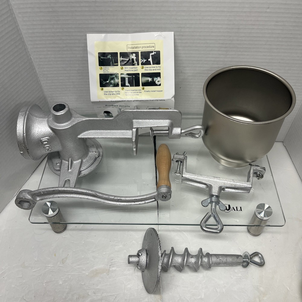 Meat Grinder Silver Metal