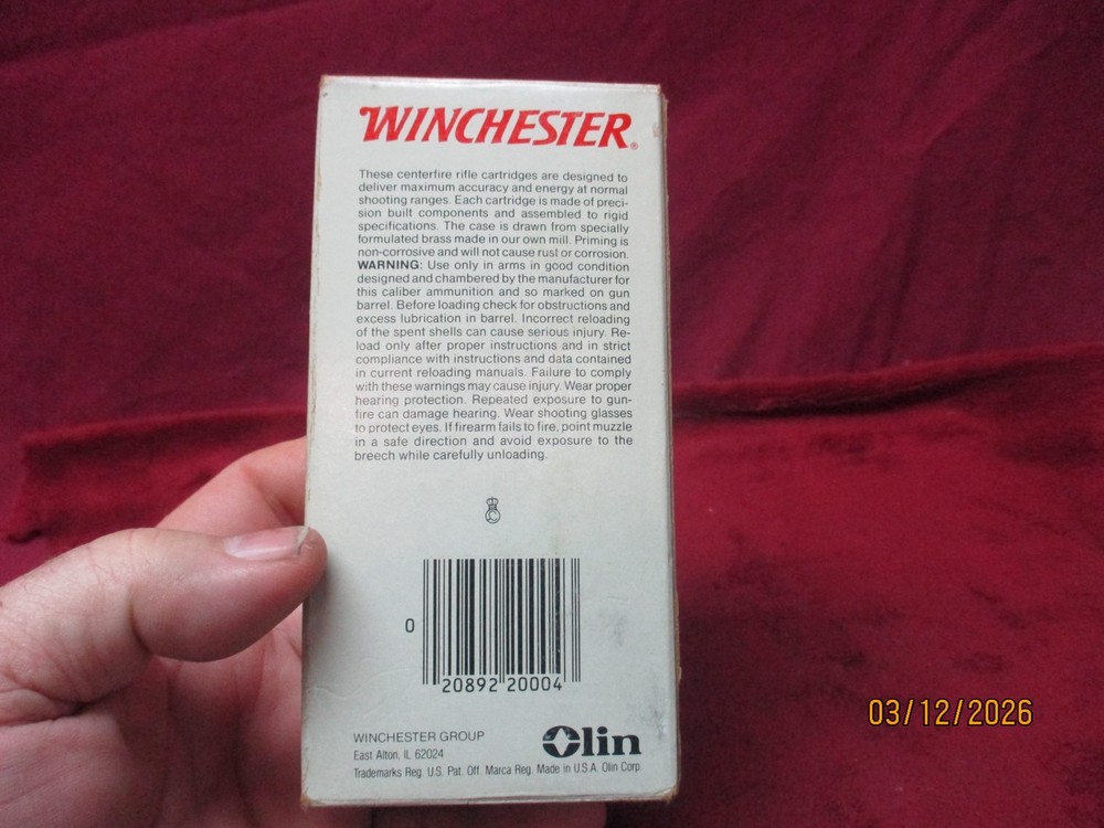 Vintage Winchester Super X, 243 Win., 100gr.. Box., Ammo Box, (Empty)