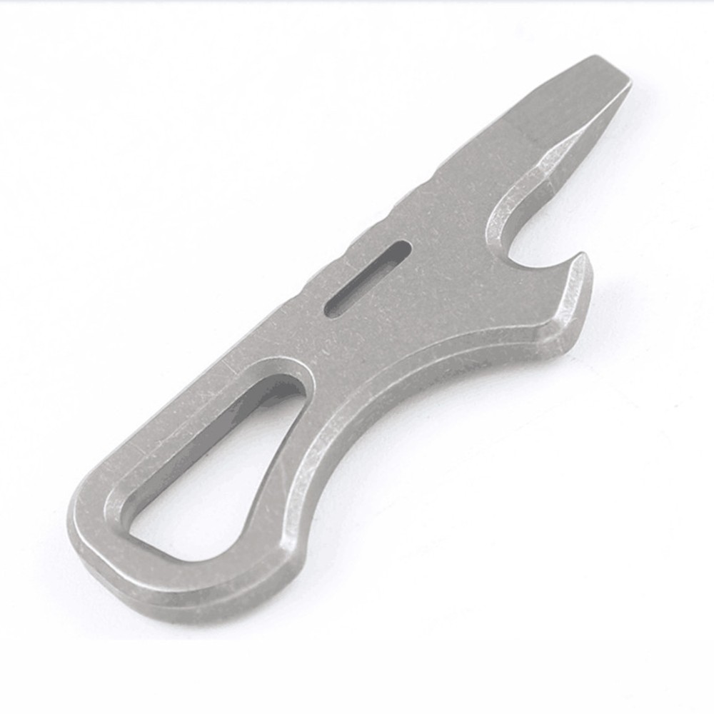 EDC Solid Titanium Alloy Multi Tools Pry Bar Pocket Crowbar Opener Screwdriver