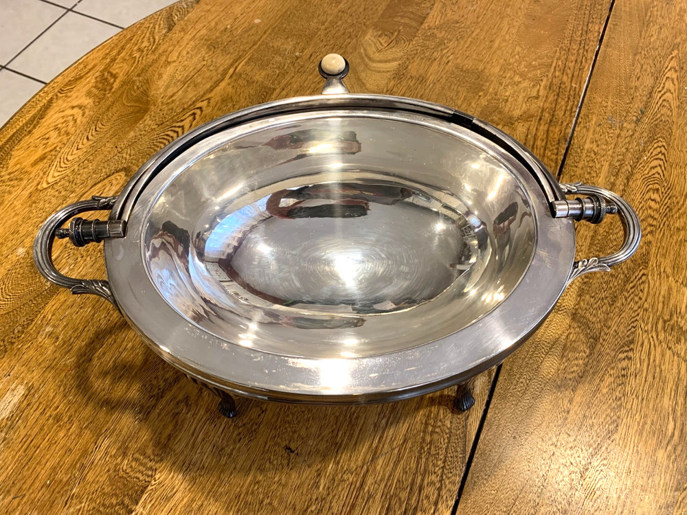 Antique Barker Bro. Silver-Plated Dome Server