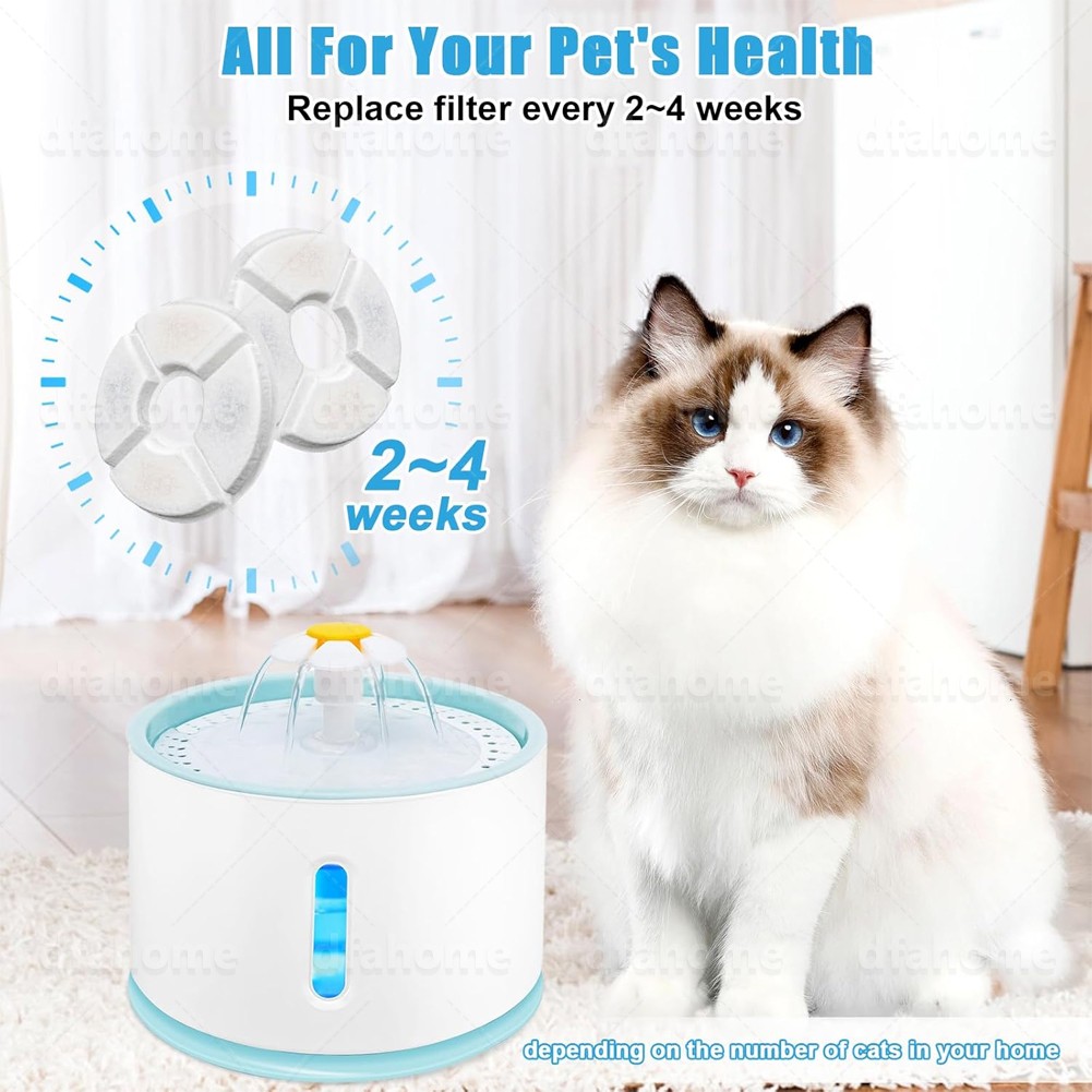 12 Packs Cat Water Fountain Filters Replacement Filters for Automatic Pet Fount