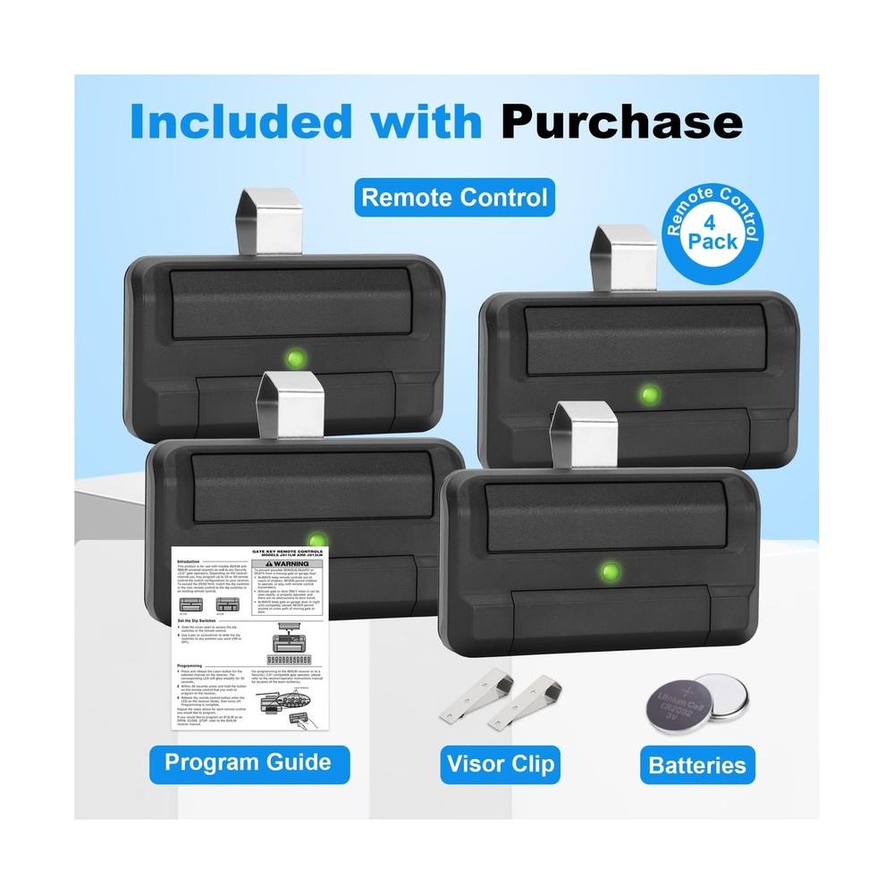 Upgrade 811LM Remote for liftmaster with Encrypted DIP Programming ... Fast Ship
