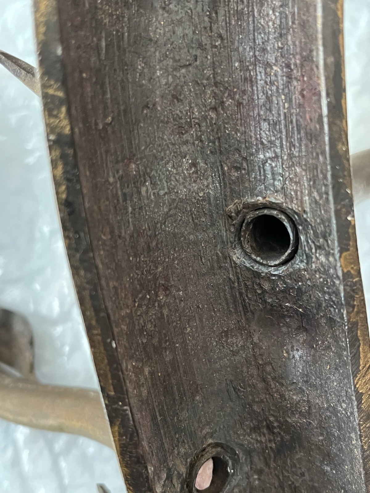 Vintage Pair Solid Bronze Gilt Magical Mystic Forest Wall Candle Holder Sconces