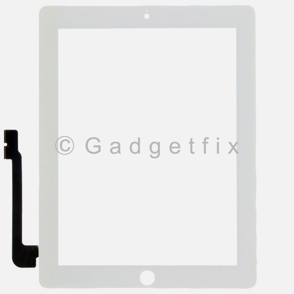 US iPad 3 3rd Gen Generation Compatible Touch Screen Panel Glass Digitizer White