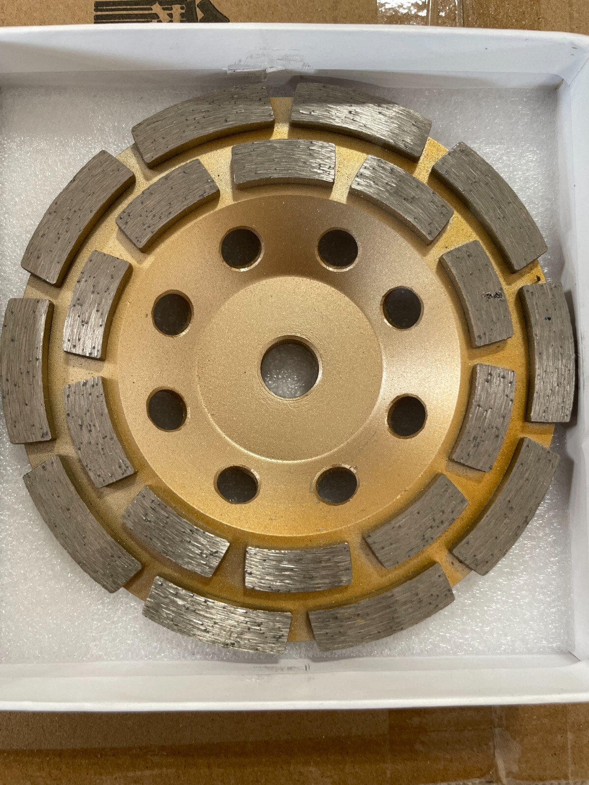 5" Diamond Grinding Cup Wheel Double Row Concrete Angle Grinder 20 segments