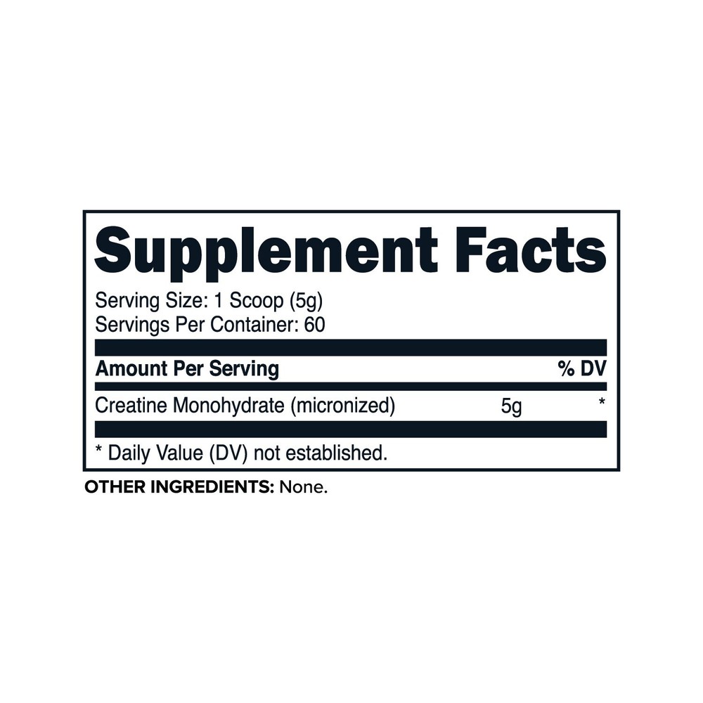 PrimaForce Creatine Monohydrate Powder (300g) Unflavored - Workout Supplement