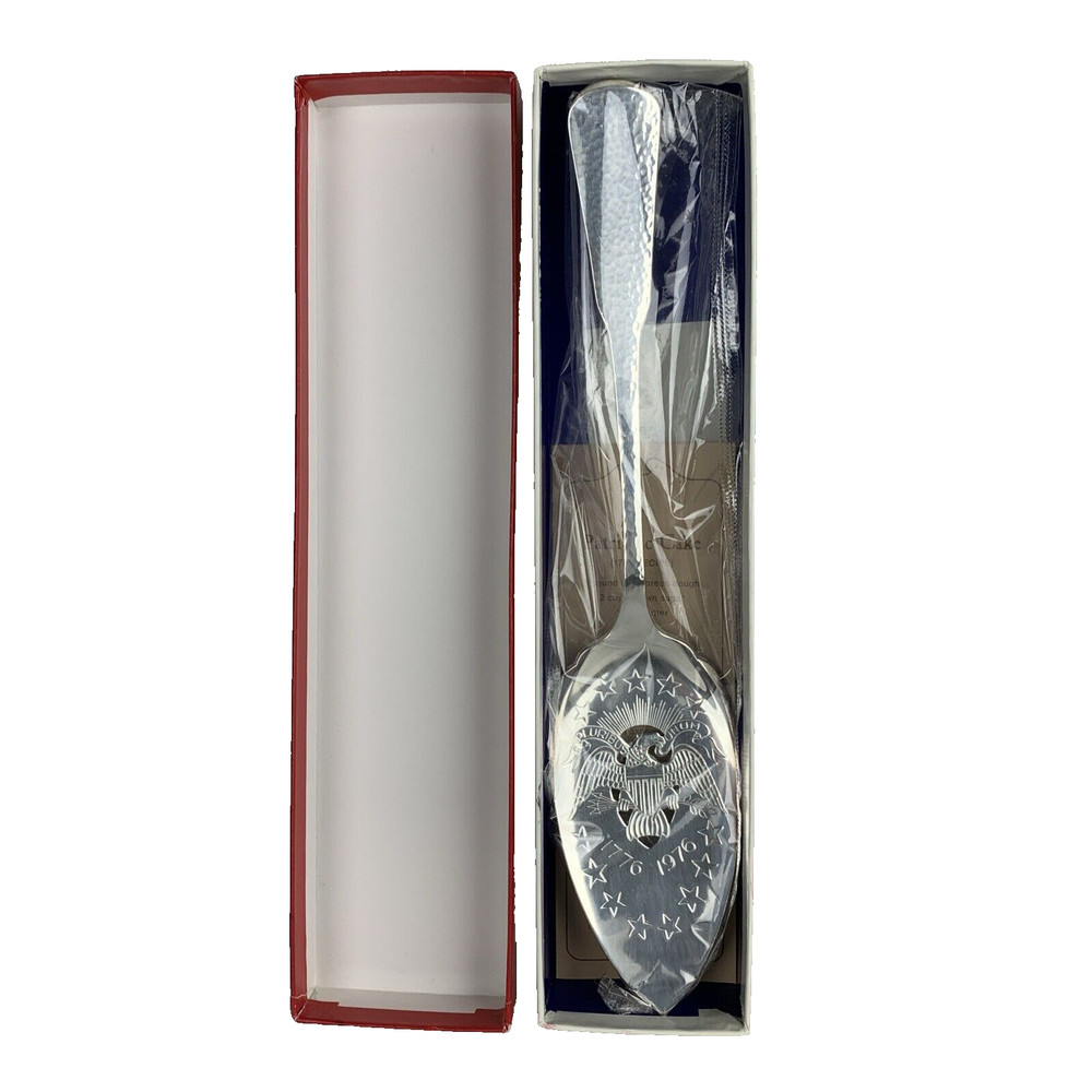 NEW Oneida Silverplate Dessert Cake Server 1976 Rogers Commemorative Eagle Z1