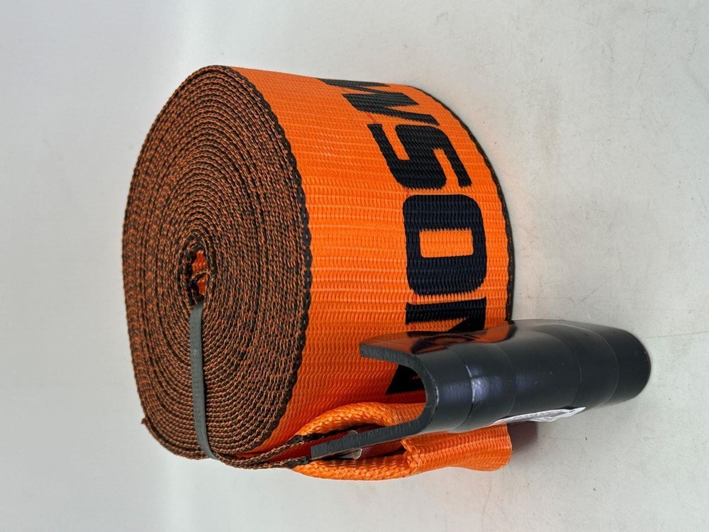 4"X35' Heavy Duty Winch Strap with Flat Hook 2 Pack