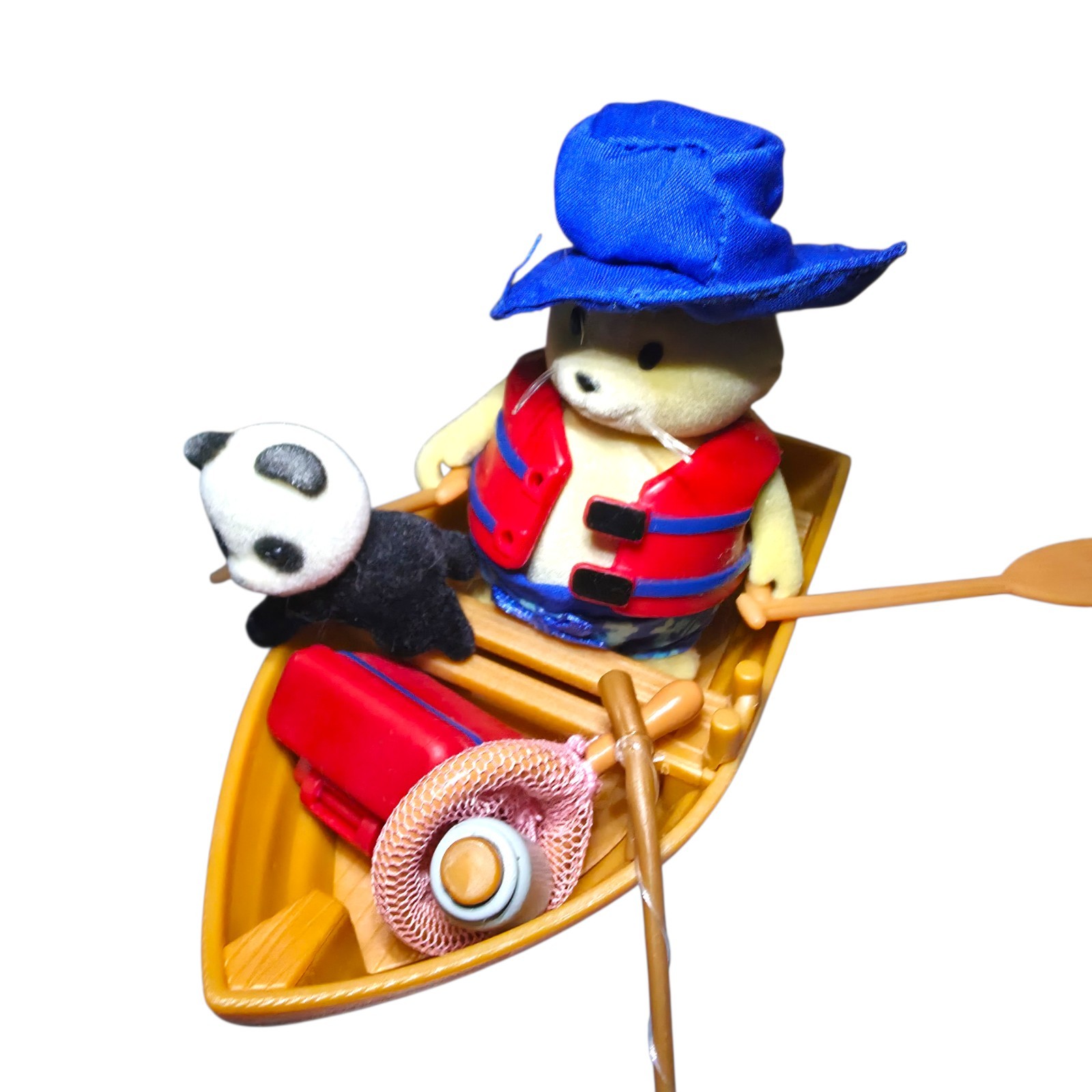 Lil Woodzeez Restaurant Boating Playset Bundle 14 Critters Food Groceries & More