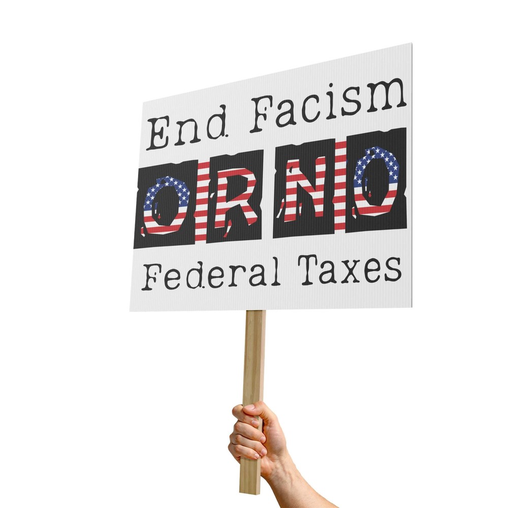 End Facism Protest Sign