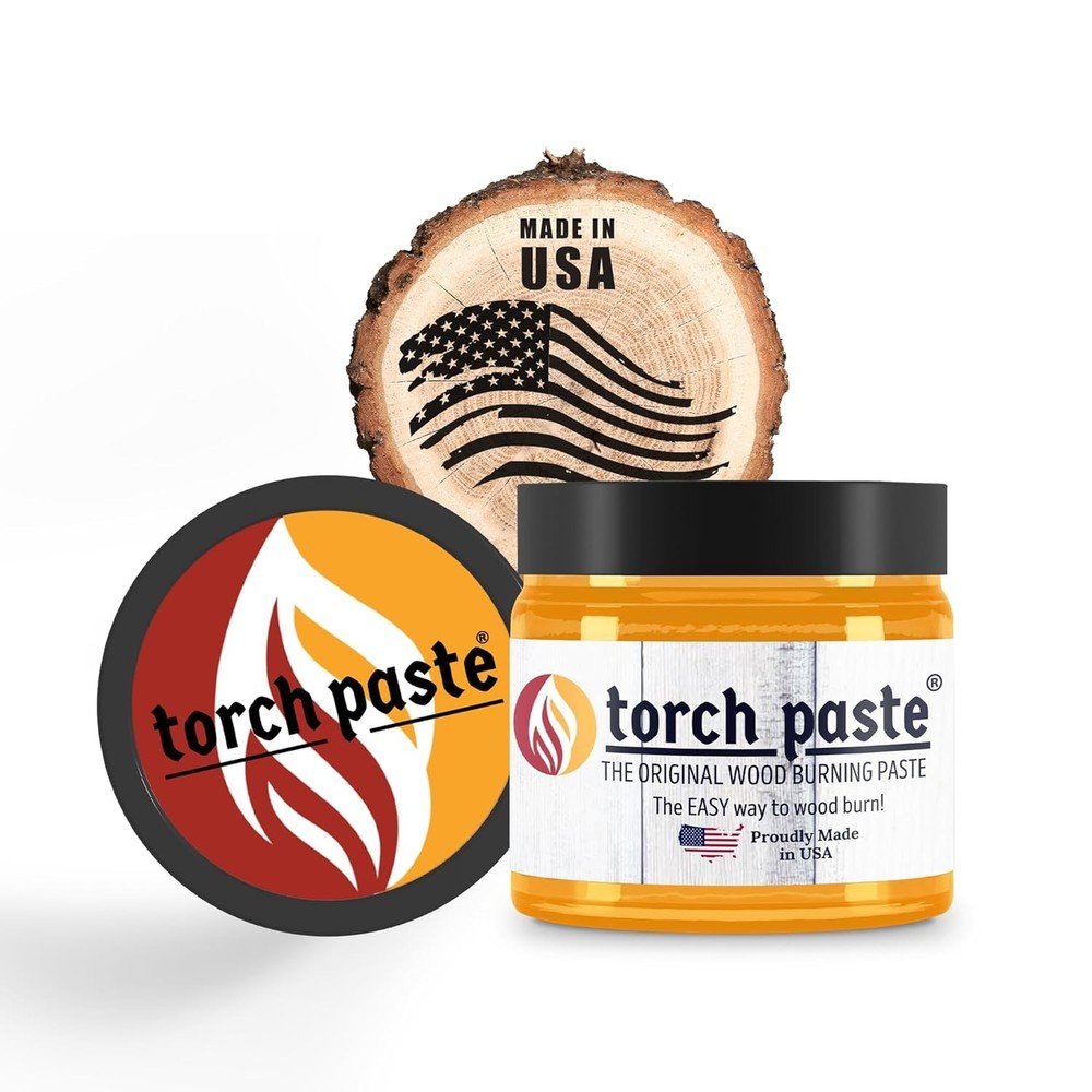 Versatile Non-Toxic Wood Burning Paste - 3 OZ for Easy Stencil Crafting