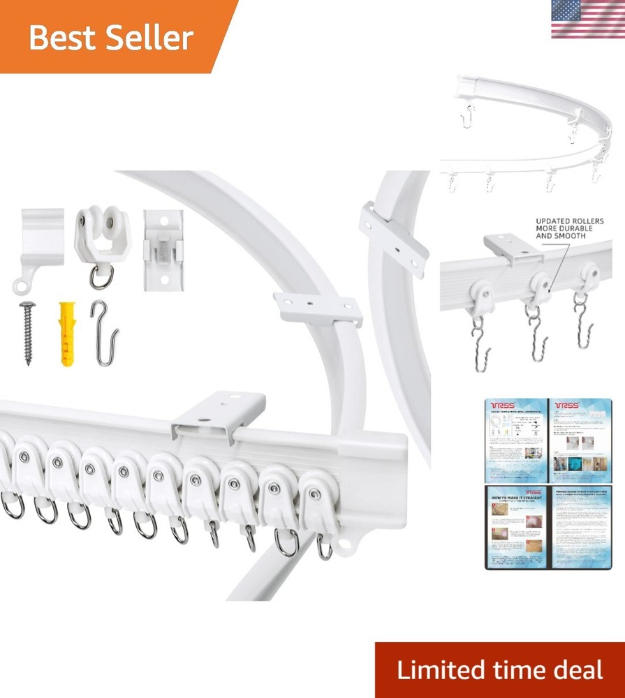 Customizable 1M Bendable Ceiling Curtain Track for Elegant Spaces - Easy Install