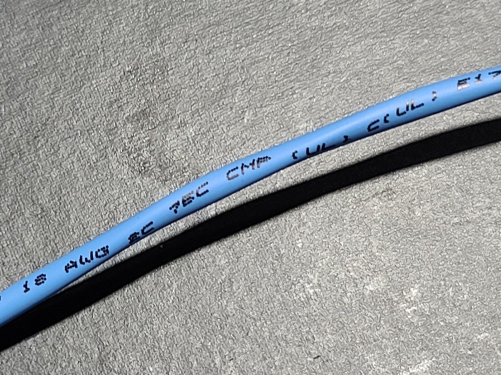 Anixter Northflex 18/2C Stranded Bare Copper Plenum Alarm Cable CMP Blue /100ft