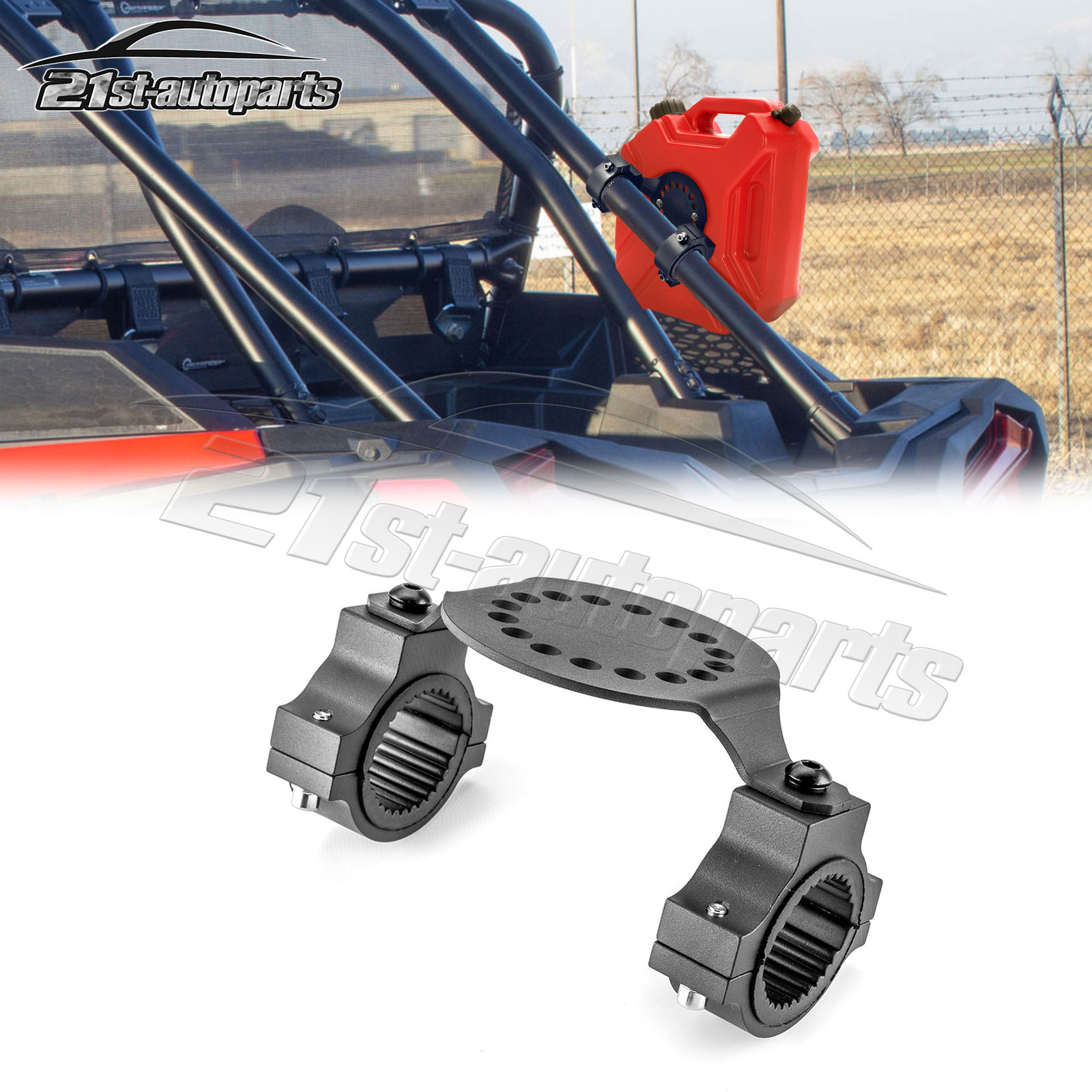 Gas Can Mount Gas Tank Cans Holder For Polaris RZR Can Am Maverick X3 UTV ATV