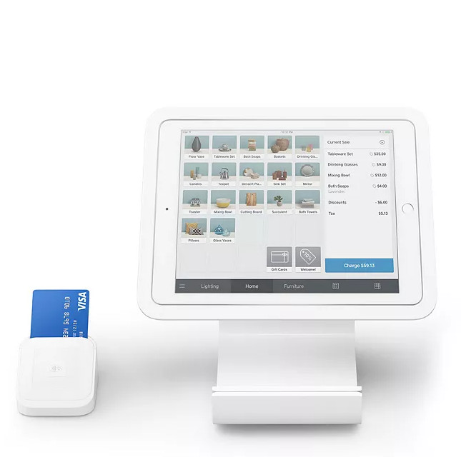 Square Stand for iPad with Contactless and Chip Reader