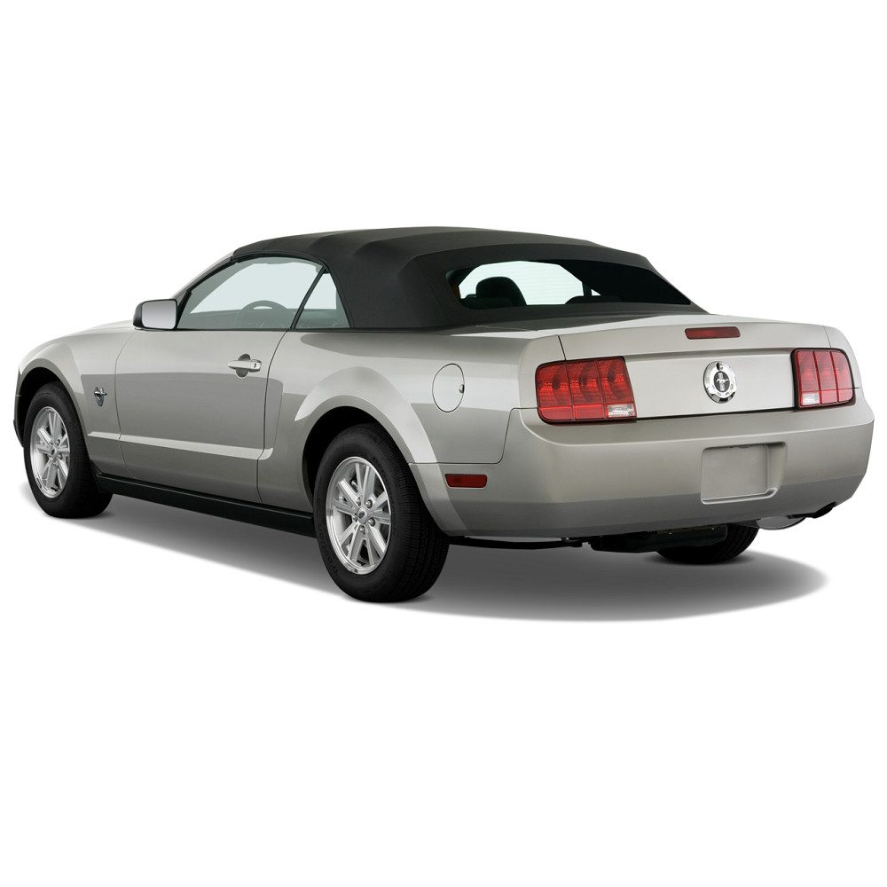 Fits: Ford Mustang 2005-2014 Soft Top & Heated Window Black Haartz Canvas